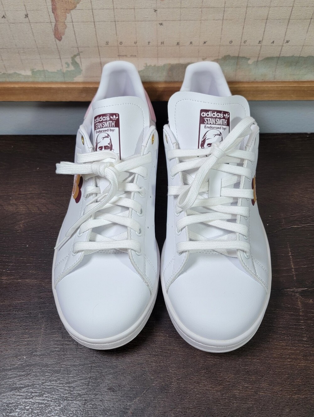 BRAND NEW Adidas Stan Smith 'Hearts Clear Pink' Women's Size 10.0 - Picture 2 of 7